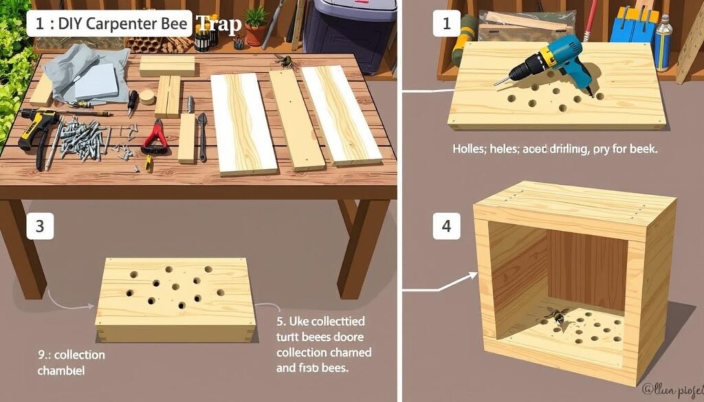 how to make carpenter bee traps