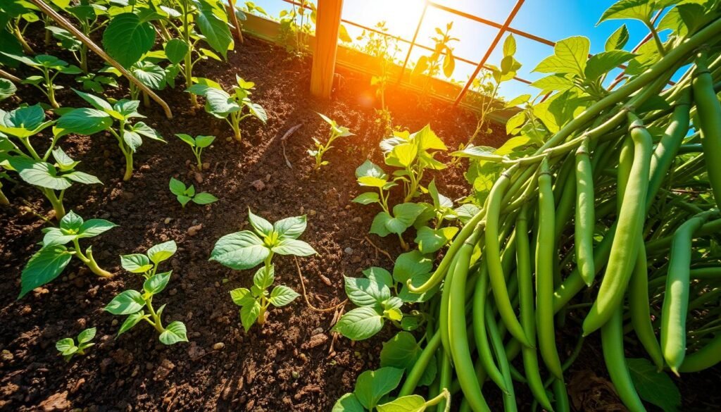 how do green beans grow