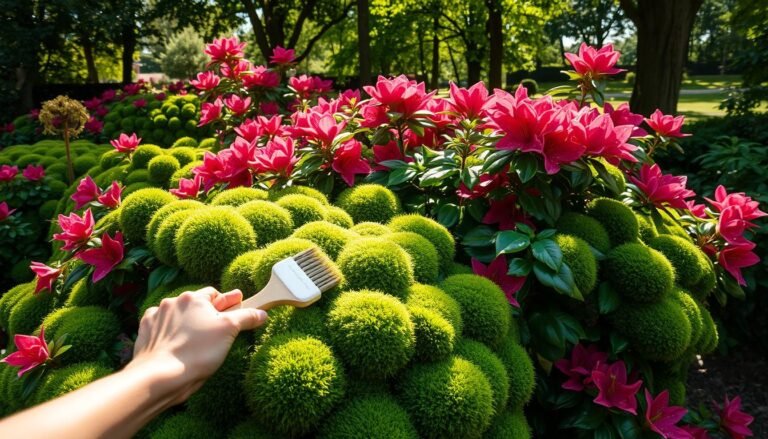 how to remove moss from azaleas