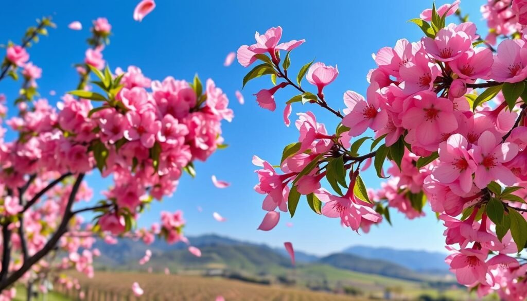 peach tree bloom times