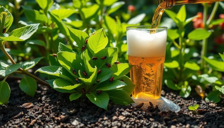 will a beer hurt the plant and kill the beetles